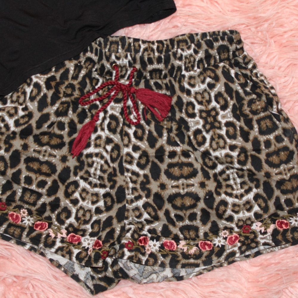 Francesa's Cheetah Cloth Shorts